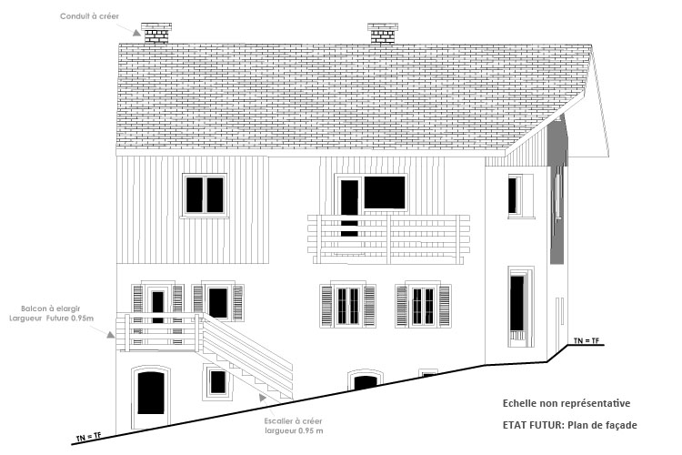 plan rénovation modification de façades