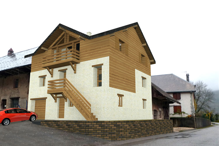 Etat Futur rénovation modification grange