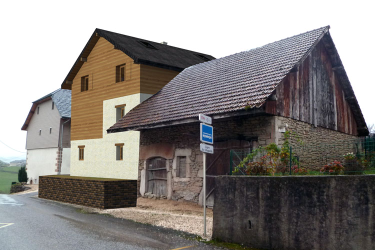 Etat Futur rénovation modification grange