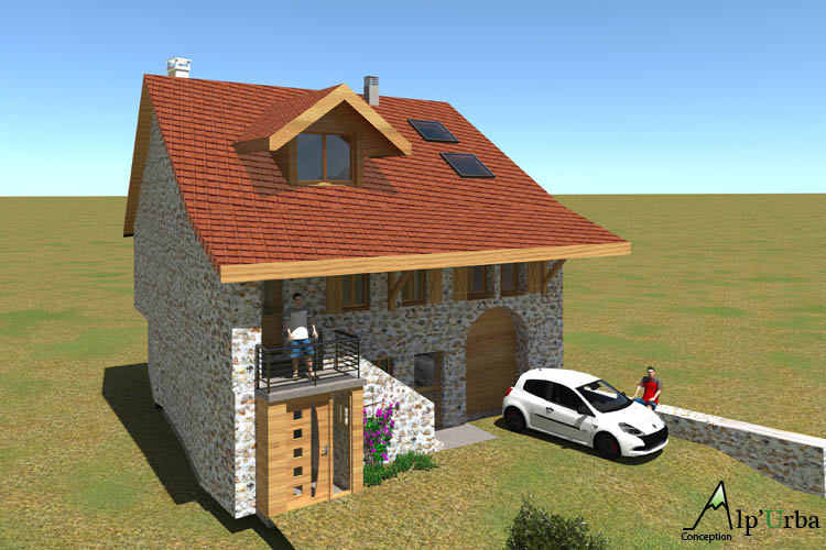 Etat Futur rénovation modification grange