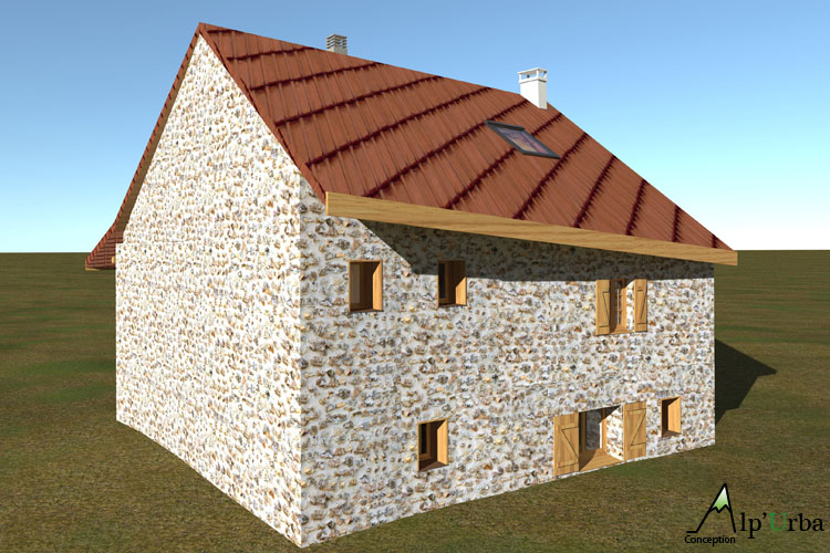 Etat Futur rénovation modification grange
