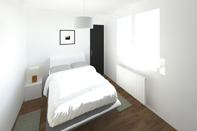 Simulation 3D Vue Chambre