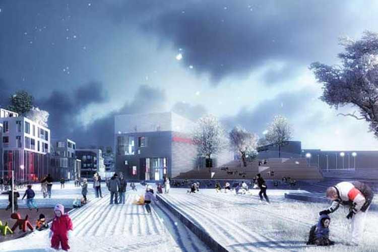 Vue 3D projet urbanisme
